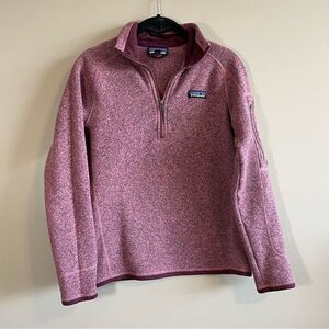 Patagonia Better Sweater Kipi Pink 1/4 Zip Fleece Pullover Women's Small